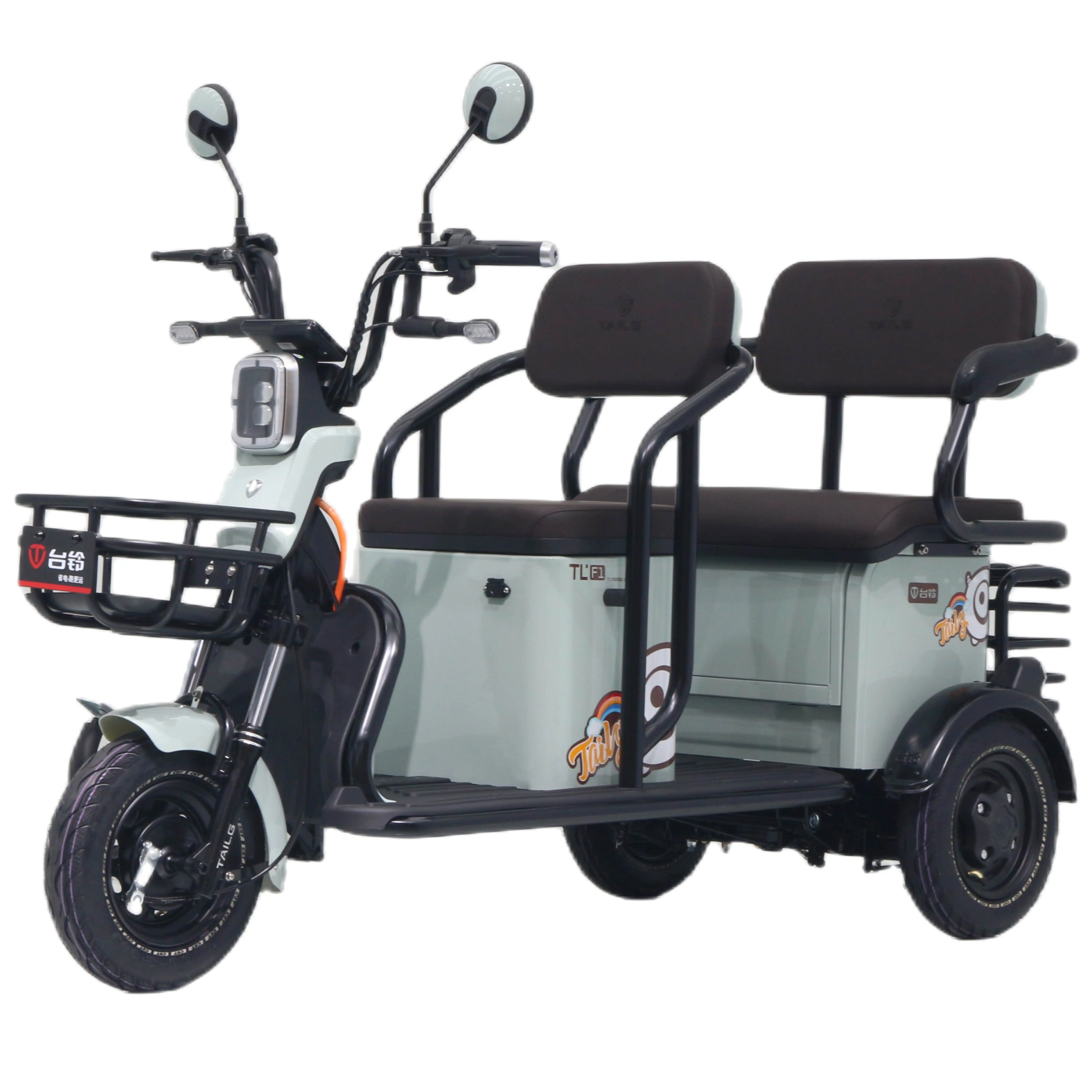 Tailg usine Offre Spéciale chinois deux personnes sièges batterie au plomb E pousse-pousse pour tricycle électrique