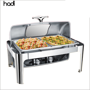 Hadi 9L hình chữ nhật thép không gỉ thực phẩm ấm hơn cho khách sạn nhà hàng bán buôn tự chọn đồ nấu nướng nóng lên giữ thiết bị - Product Image 6
