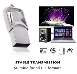 2-in-1 çift USB C Flash sürücü 2.0/3.0 tip-c Memory Stick Flash sürücü Android telefonlar için 64GB/128GB/1TB/2TB OTG Metal Flash Disk - Product Image 3