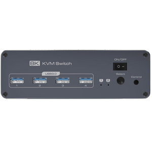 KVMスイッチ3モニター2コンピューターHDMI8K60Hz 2コンピューター共有トリプルモニターと4 USBデバイスサポート拡張 - Product Image 2