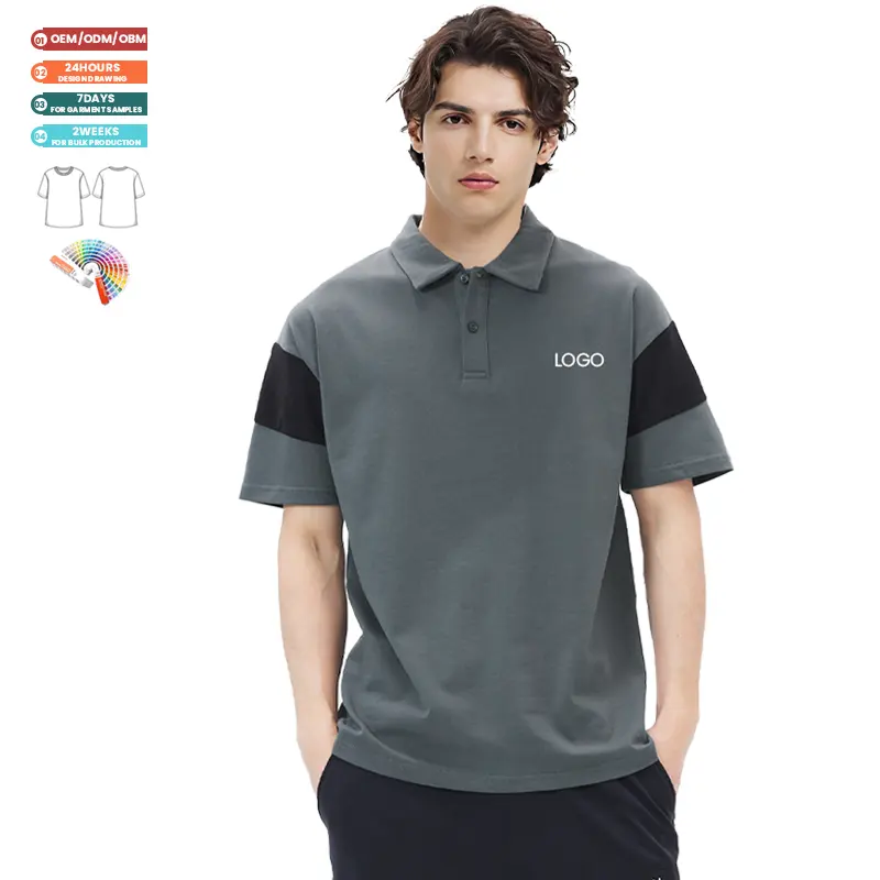 पुरुषों की ब्लैंक गोल्फ पोलो टी शर्ट्स कढ़ाई वाला लोगो आइस सिल्क फाइबर टीशर्ट छोटी आस्तीन वाली पोलो शर्ट