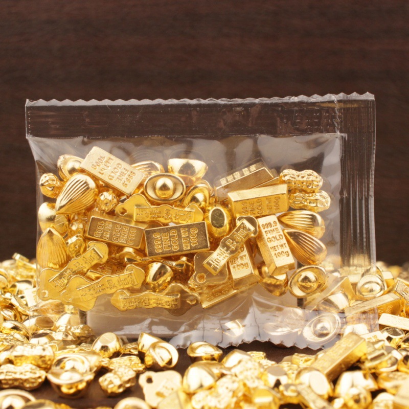Perles en plastique mélangées colorées, 11 g par paquet