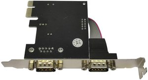<strong>PCI</strong> Express 1.0 X 1 to Industrial DB9 COM RS232 Converter Adapter <strong>Controller</strong> for Desktop PC - Product Image 4