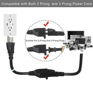 Ac 3 Pin American <strong>Plug</strong> Male 125 Volt USA Power Male to Female Extension Cord Nema <strong>6</strong> <strong>15p</strong> to 5 15r <strong>Plug</strong>