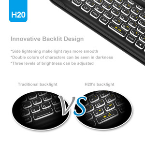 2,4G Mini inalámbrico RGB retroiluminado teclado Touchpad Mouse Combo recargable Trackpad para Android TV Box Laptop Mac PC Desktop - Product Image 5