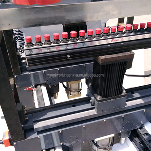 Automatic Panel Furniture Production <strong>Line</strong> Vertical Horizontal <strong>Drilling</strong> Multi Row Drill for Wood