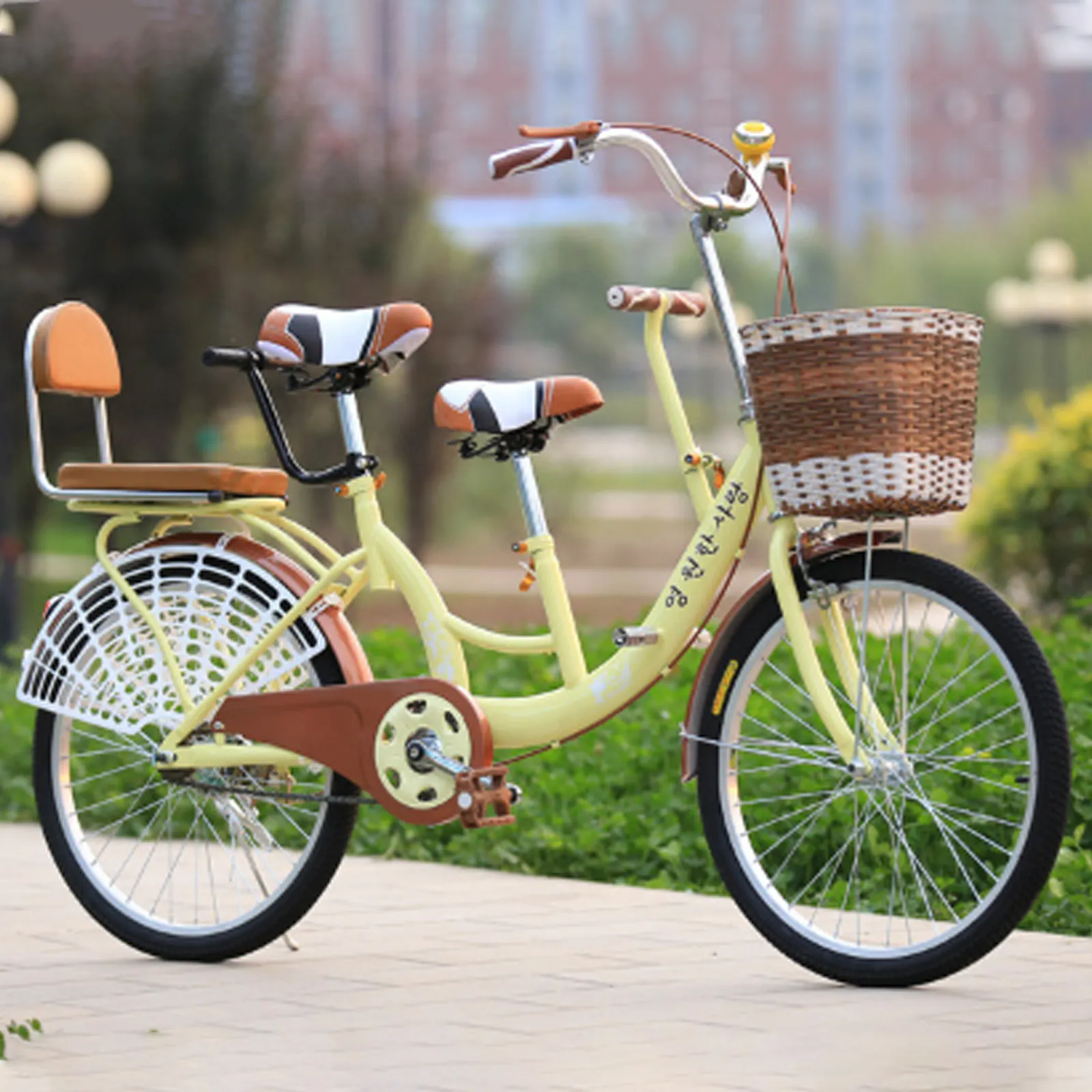 Aile yetişkin Tandem bisikletleri için yeni tasarım Tandem bisiklet 2 kişilik tur bisiklet 24 inç 2 kişi Tandem bisiklet satılık