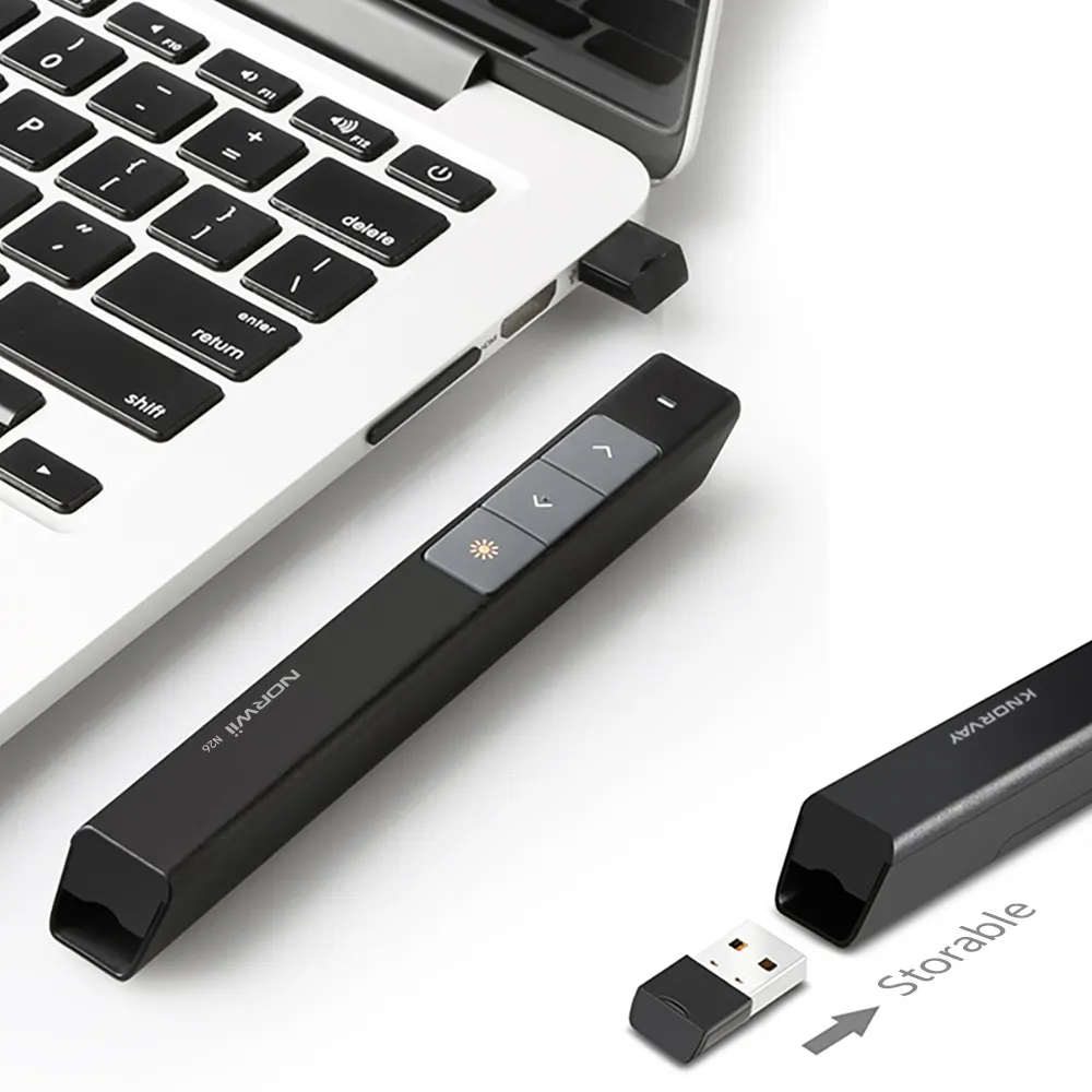 ตัวชี้เลเซอร์โปรเจคเตอร์แบบกำหนดเอง,อุปกรณ์นำเสนอจุดไฟปากกาไร้สายพร้อมตัวรับ USB