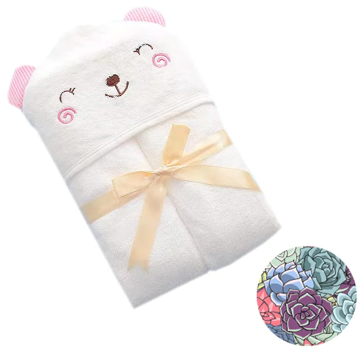 Famicheer BSCI Baby Towels Face Baby Bath Towel Hooded Bamboo Hooded with Animal Animal Print Woven Child Microfiber Baby Usage