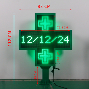 Animierte Steuer karte LED P16 RGB Programm bildschirm LED Apotheke Kreuz schild mit Wifi-Steuerung