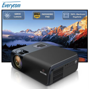 R15 comtouyinger R15 yerli <span class=keywords><strong>1080P</strong></span> Video projektör 5G Wifi Full HD 6800 lümen Bluetooth Keystone ev sineması projektörü