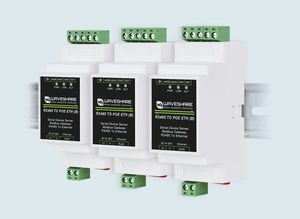 RS485 a ETH (B) 2 unids/lote Industrial Modbus RS485 Servidor serie RS485 a RJ45 Ethernet TCP IP a función POE de montaje en riel serie - Product Image 5