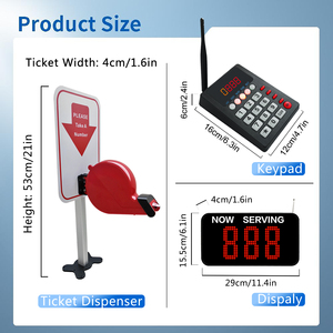 Intelligentes Anzeigepanel Restaurant-Pager Drahtloses Rufsystem mit Warteschlangenverwaltungsgerät für Klinik Krankenhaus Fast-Food-Truck - Product Image 6
