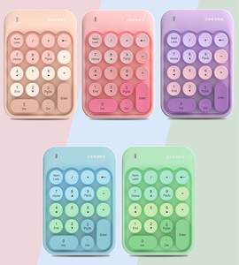 Portátil 2,4G Plug and Play teclado inalámbrico de número 18 teclas Retro redondo Keycads lindo Mini teclado de número para PC/escritorio/portátil - Product Image 2