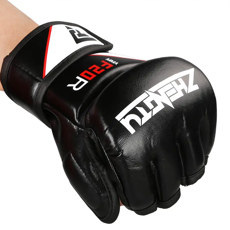 Guantes de MMA de alta calidad de dedo corto OEM DE FÁBRICA DE China, guantes de combate para entrenamiento, guantes de lucha Muay Thai