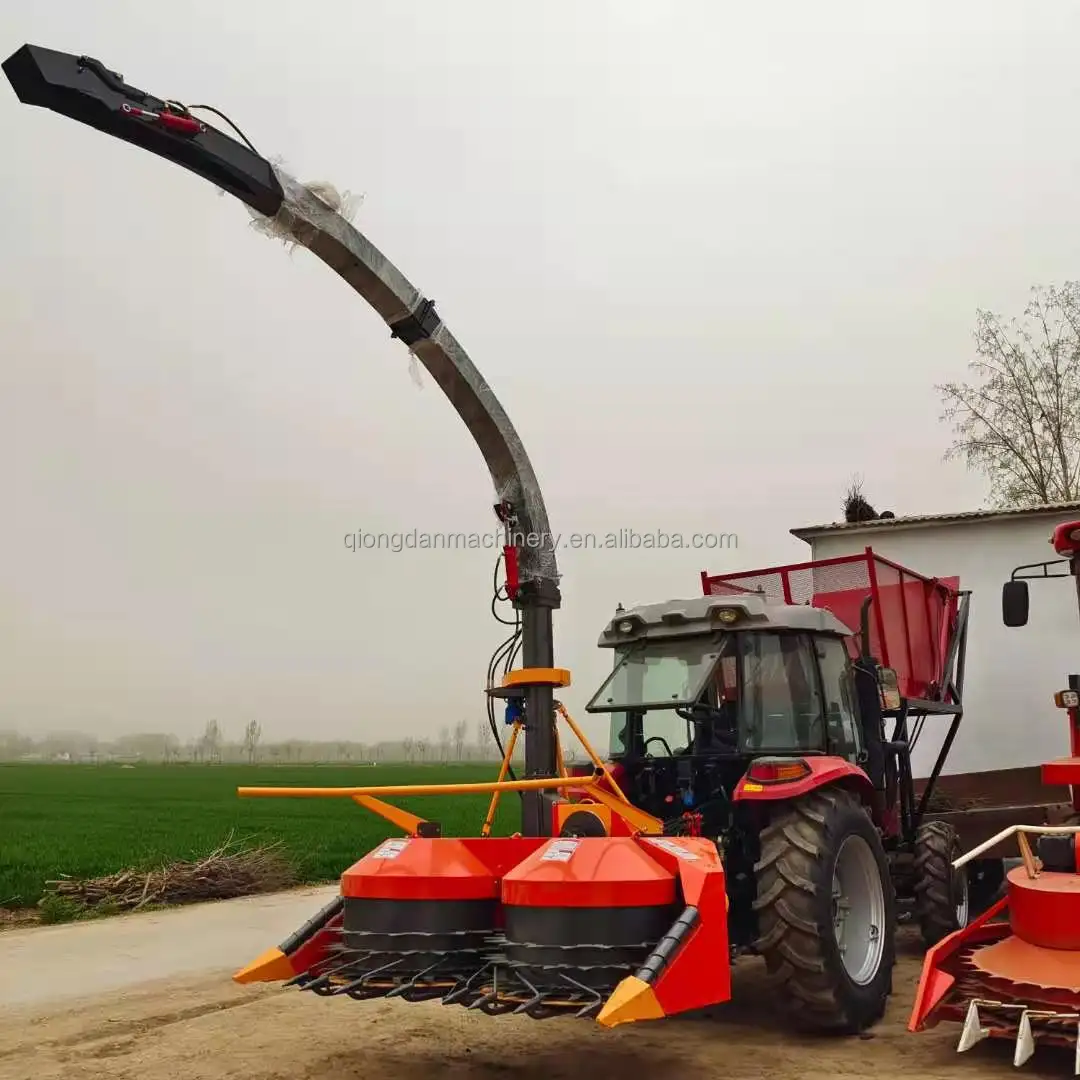 18HP Self propelled green forage harvester corn combine harvester single row silage harvester machine