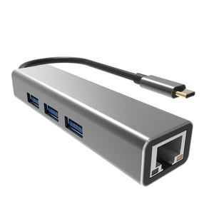 VCOM 4-In-1 USB3.0 Type-C Hub 5Gbps USB Splitter dati con RJ45 adattatore Internet Computer esterno - Product Image 2