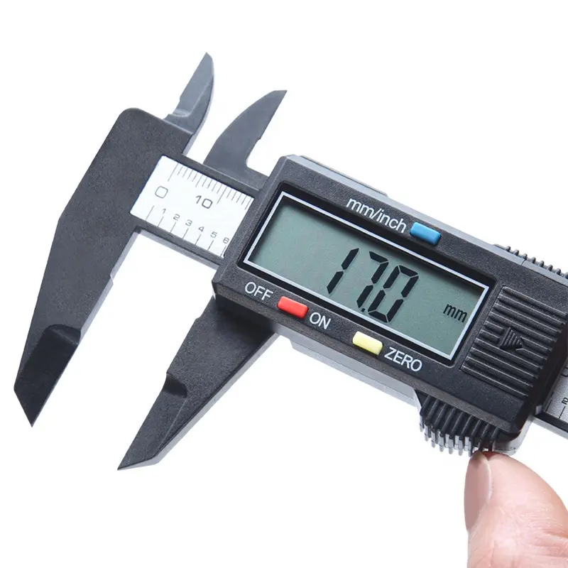 Digitale Nonius Remklauw 150Mm Micrometer Meetinstrument 6-Inch Lcd Digitale Elektronische Koolstofvezel Vernier Remklauw