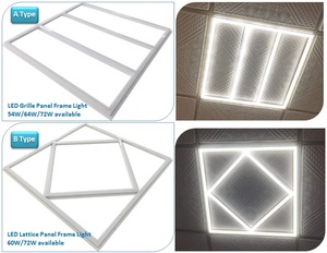 Ce Rohs Ip20 595*595 Smd2835 64W <span class=keywords><strong>Led</strong></span> גריל מסגרת פנל אור עם Lifud באיכות גבוהה תקן אירופאי נהג