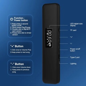 Altavoz de almohada para dormir, altavoz de conducción ósea, Control de volumen, función de temporizador, sonido de vibración debajo de la almohada, altavoces para dormir