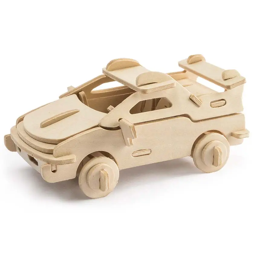 OEM ODM-rompecabezas de coche de madera 3D, ensamblaje artesanal, productos creativos, otros artículos de regalo promocionales con logotipo, 2023