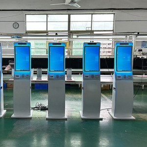 23,6-Zoll-Display Touchscreen-Kiosk Interaktives Panel Kiosk Kiosk Display Stand Monitor Warteschlangen system Gebogener Boden stehend - Product Image 1