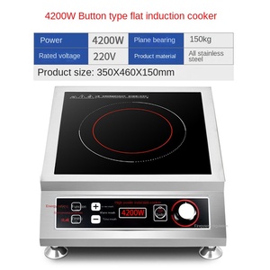 8000瓦商用感应炊具不锈钢防水3500瓦黑色银色OEM电磁炉 - Product Image 4