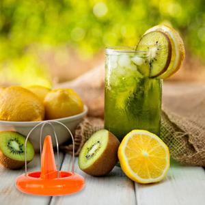 Gloway tiện ích nhà bếp công cụ 2-trong-1 dễ dàng nắm bắt thép không gỉ trái cây Scoop cutter nhựa Kiwi Slicer dao công cụ Kiwi Peeler - Product Image 5