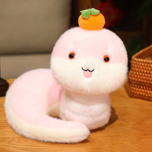 Personalizado respetuoso con el medio ambiente personalizado simulación Python Feliz Año Nuevo serpiente animales de peluche de juguete