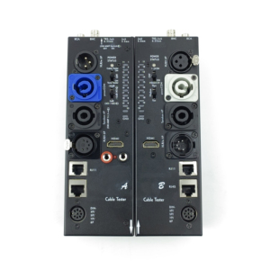 Precisión Pro Audio Soporte de alimentación CON SPEAKON XLR DIN RCA BNC 3,5 JACK 6,35 JACK RJ45 RJ11 Probador de cable - Product Image 1