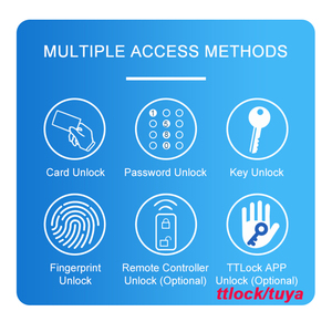 TTLOCK Smart Lock oder Tuya Wifi Elektronisches Schloss für Holztür Apartment Swing Gate Intercom Kompatibles elektrisches Felgen schloss - Product Image 2
