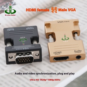 Copper for HDMI Female <strong>to</strong> Male VGA HD <strong>Adapter</strong> Cable Converter for TV Computer Screen Display Audio Video for Set-Top Box - Product Image 3