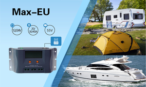 Lumiax-controlador de 40A, regulador USB de 12V/24V, sistema de carga Solar para el hogar, pantalla LCD, PWM, 2 USB - Product Image 5