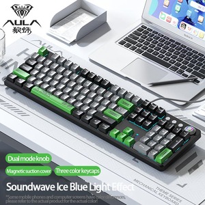 Teclado mecánico para Tarantula F2088Pro, teclado para juegos de colores coordinados de alto valor con perillas magnéticas de modo dual - Product Image 2