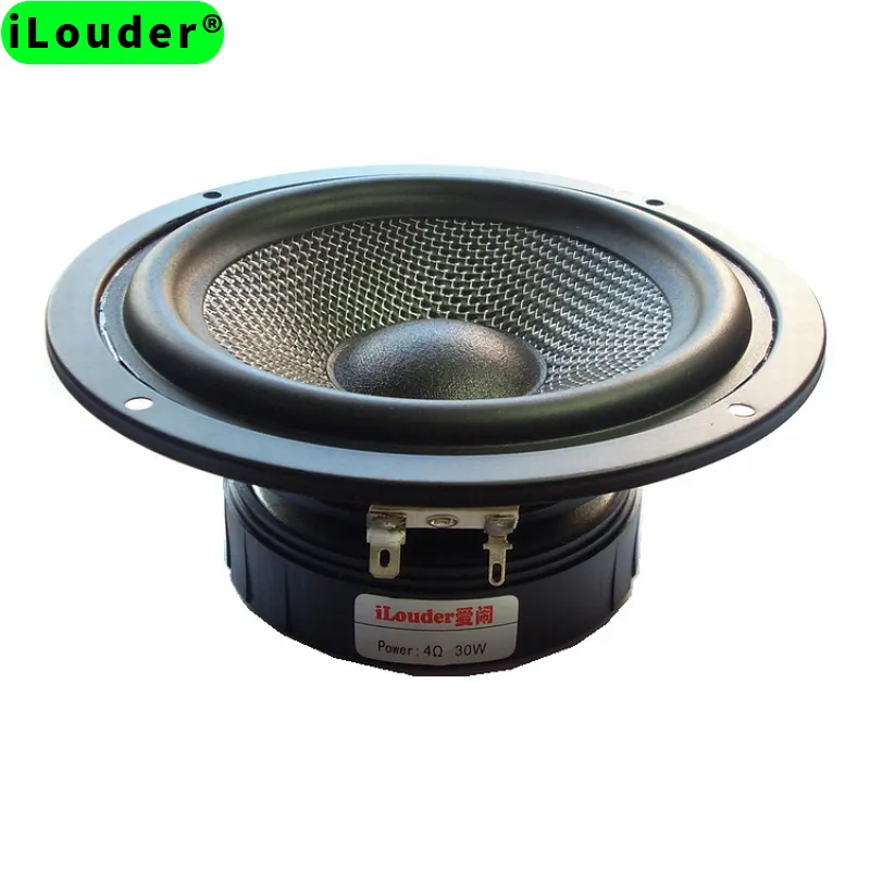 Alto-falante woofer de fibra de vidro, 30w 8 ohm 6 polegadas para casa