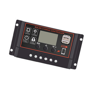 Контроллер солнечных батарей PWM LCD 100 Вт контроллер зарядки солнечных элементов 11,1 В 12 В 24 В 10А 20А 30А - Product Image 4