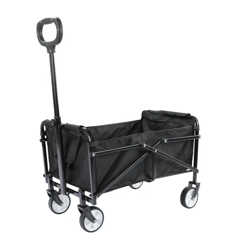 Carrito plegable portátil para acampar, carrito de mano de Metal para jardín, para la playa, para exteriores