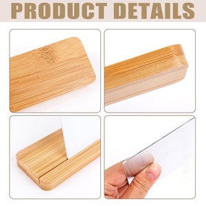 HTPmart昇華1.1mm HDアルミニウムシートカスタムブランク8 × 10インチDIYプリントフォトフレーム竹ベースホームデコレーション付き - Product Image 4