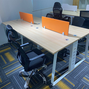 Staff <strong>Desks</strong> <strong>Simple</strong> <strong>Computer</strong> Table With Drawers of Staff Office Card Space Luxury Four People Office Table and Chair Set - Product Image 4