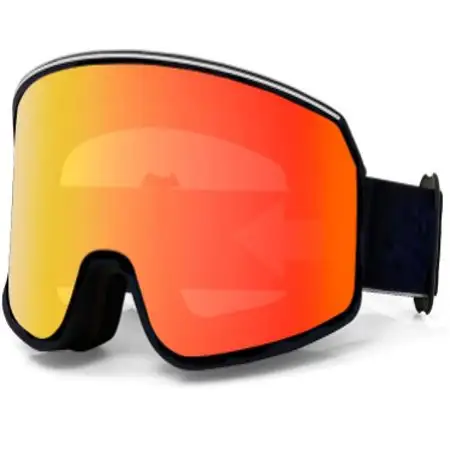 Sangle élastique bon marché sac magnétique étui de protection sécurité vision herbe glace snowboard logo lunettes de ski personnalisées
