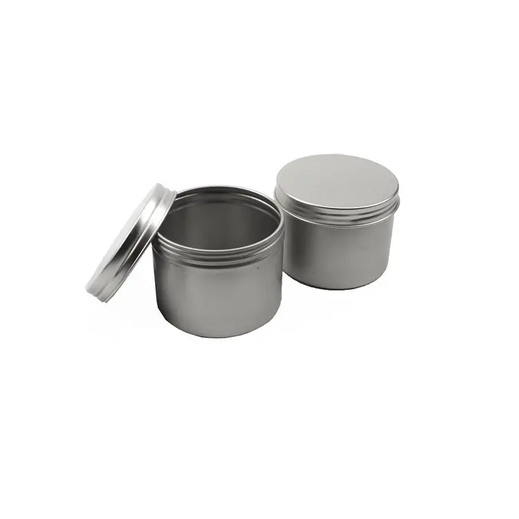 Small metal box, Aluminum tin jar with lid, new aluminum cans for sale