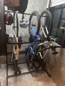 Xe đạp lưu trữ giá cho nhà để xe sàn đứng xe đạp tổ chức cho nhà để xe xe đạp tổ chức nắm giữ lên đến 5 xe đạp - Product Image 3