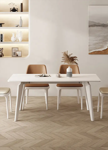 ATUNUS Factory Straight Nice Price Top Quality Elegant Design Minimalism Cream Color Milano Style Dinning Table Coffee Table - Product Image 6