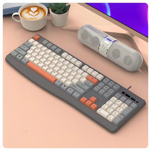 Tastatur- und Maus-Set modisch Farben-Übereinstimmung Manipulator-Gefühl verdrahtet USB-Tastatur Maus Computer Notizbuch Spiel-Tastatur