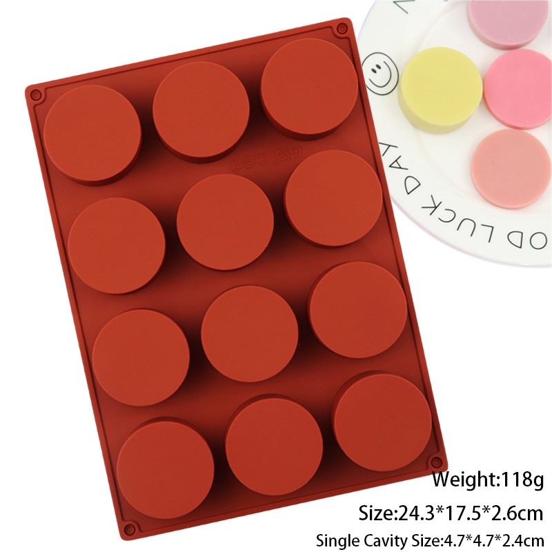 Rouge brique 12 trous rond Rouge brique