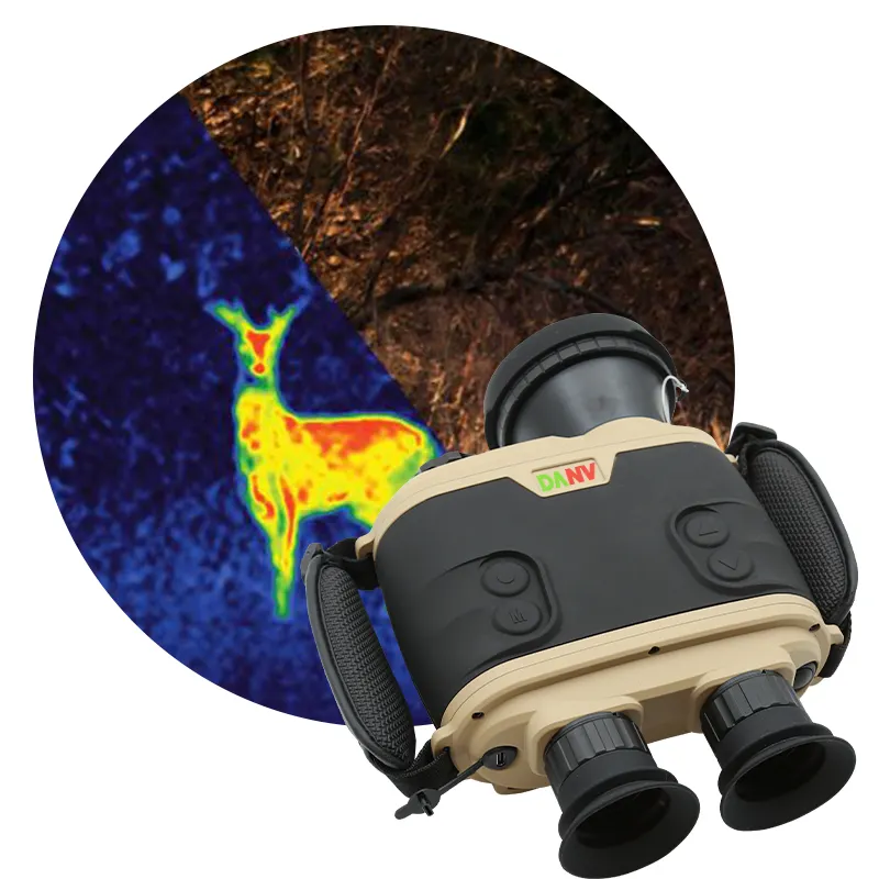 Prezzo di fabbrica termocamera portatile portatile termografia visione notturna telecamera binoculare per la caccia