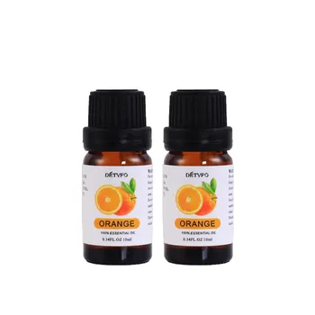 Fornecimento de fábrica por atacado 10ml de óleo essencial natural de laranja doce puro para vários tipos de pele