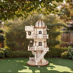 Tùy Chỉnh 3D Bằng Gỗ Thân Thiện Với Môi Tự Làm Đồ Chơi Câu Đố Thông Tư Treehouse Mô Hình Sáng Tạo Lắp Ráp Xây Dựng Kit - Product Image 3