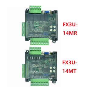LE3U-controlador de salida plc RTC, controlador en tiempo real, FX3U, 14MR, 6AD, 2DA, RS485, 8 entradas, 6 relé de salida, 6 entradas analógicas, 2 analógicos (0-10V)