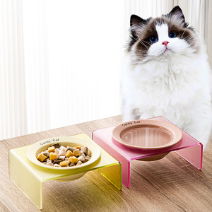 Sản Phẩm Mới Macarone Vật Nuôi Bát Kẹo Mèo Hàn Quốc Flydisk Bát Thiết Kế Sáng Tạo Chất Lượng Cao Sứ Cho Mèo Và Chó Nhỏ - Product Image 1